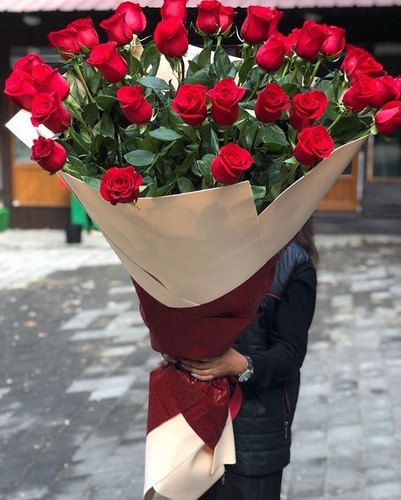 Голландские розы 35шт 120см