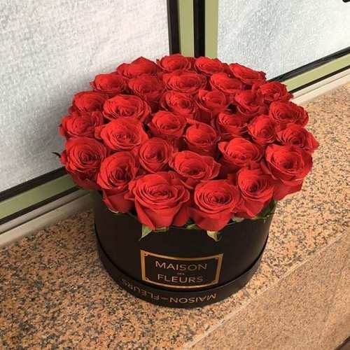 Розы в шляпной коробке 