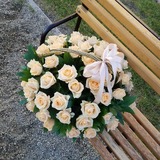 Корзинка из 51 розы 