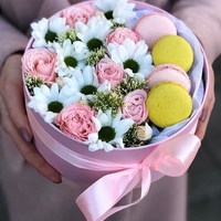 Цветы с макаронс №30