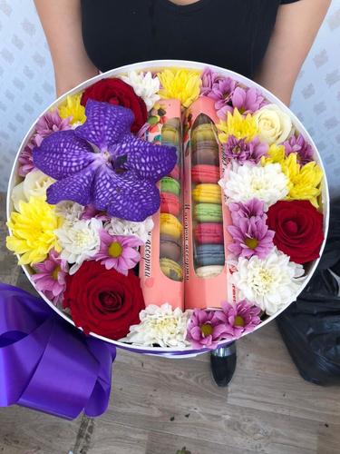 Цветы с макаронс №15